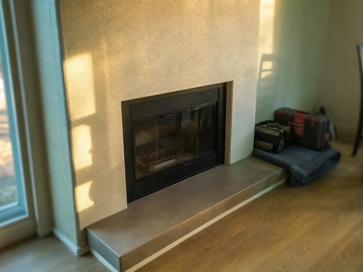 Swept fireplace back in service — completed job in Chula Vista, CA
